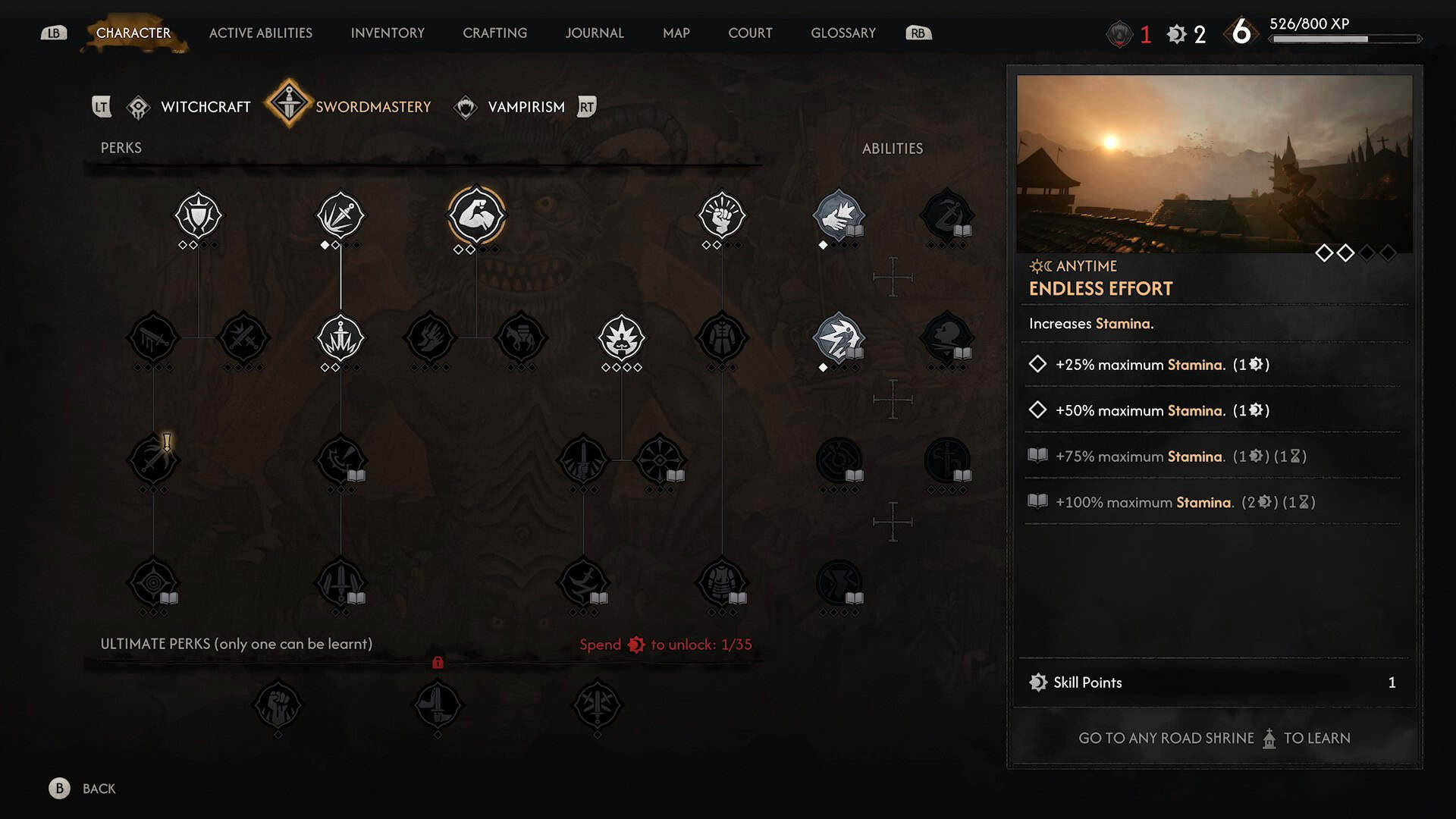 Blood of Dawnwalker Preview screenshot-10-skill-tree | The Outerhaven Blood of Dawnwalker Preview screenshot-10-skill-tree