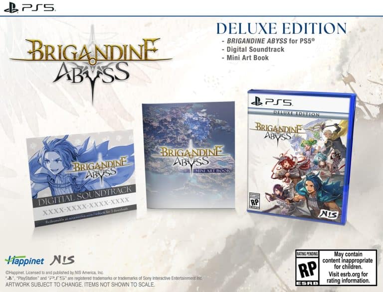 BrigandineAbyss_PS5_ESRB_US_DEGlamshot | The Outerhaven Physical view of the game for BRIGANDINE ABYSS