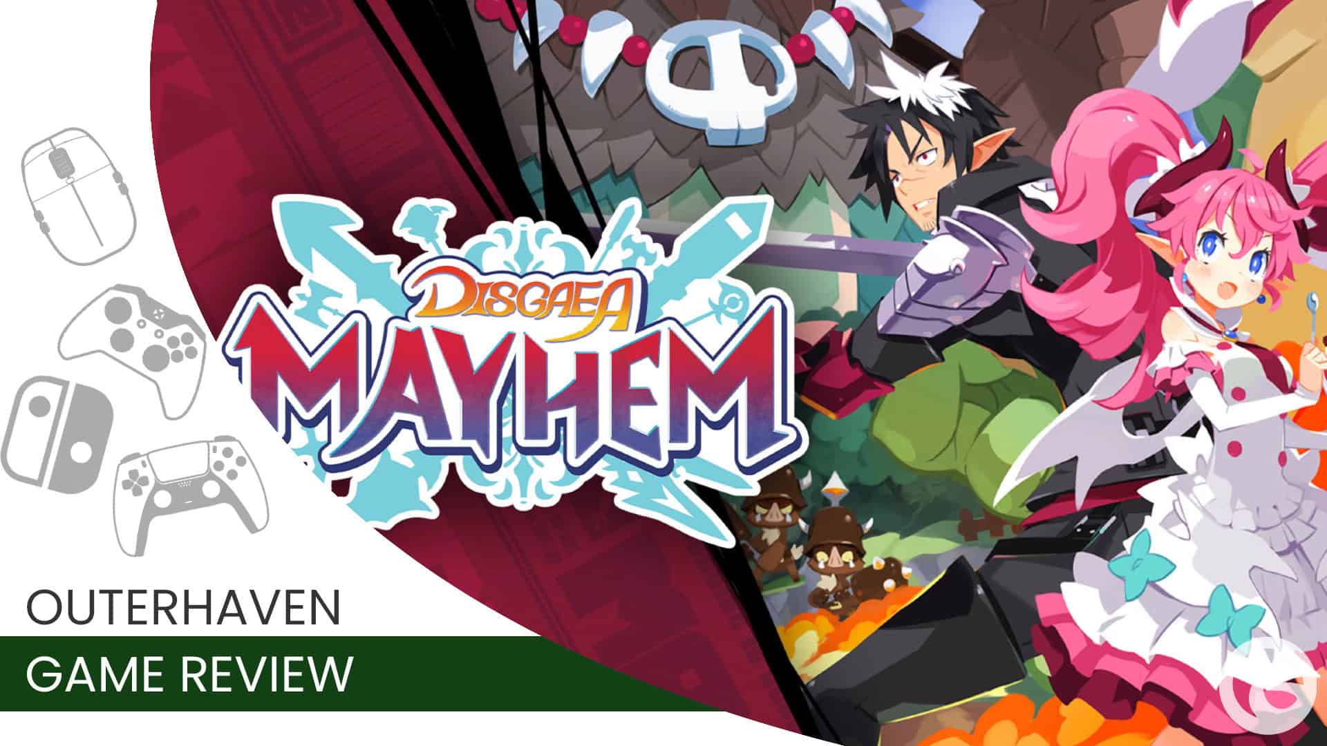 Disgaea Mayhem game review | The Outerhaven video game review template for Disgaea Mayhem