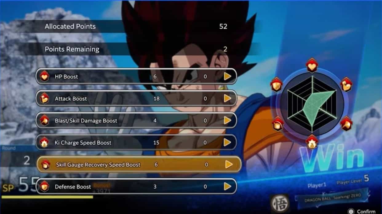 Dragon Ball Sparking Zero limit breaker | The Outerhaven Screenshot of the presentation screen with Vegito in Limit Breaker Journey in Draogn Ball: Sparking! ZERO