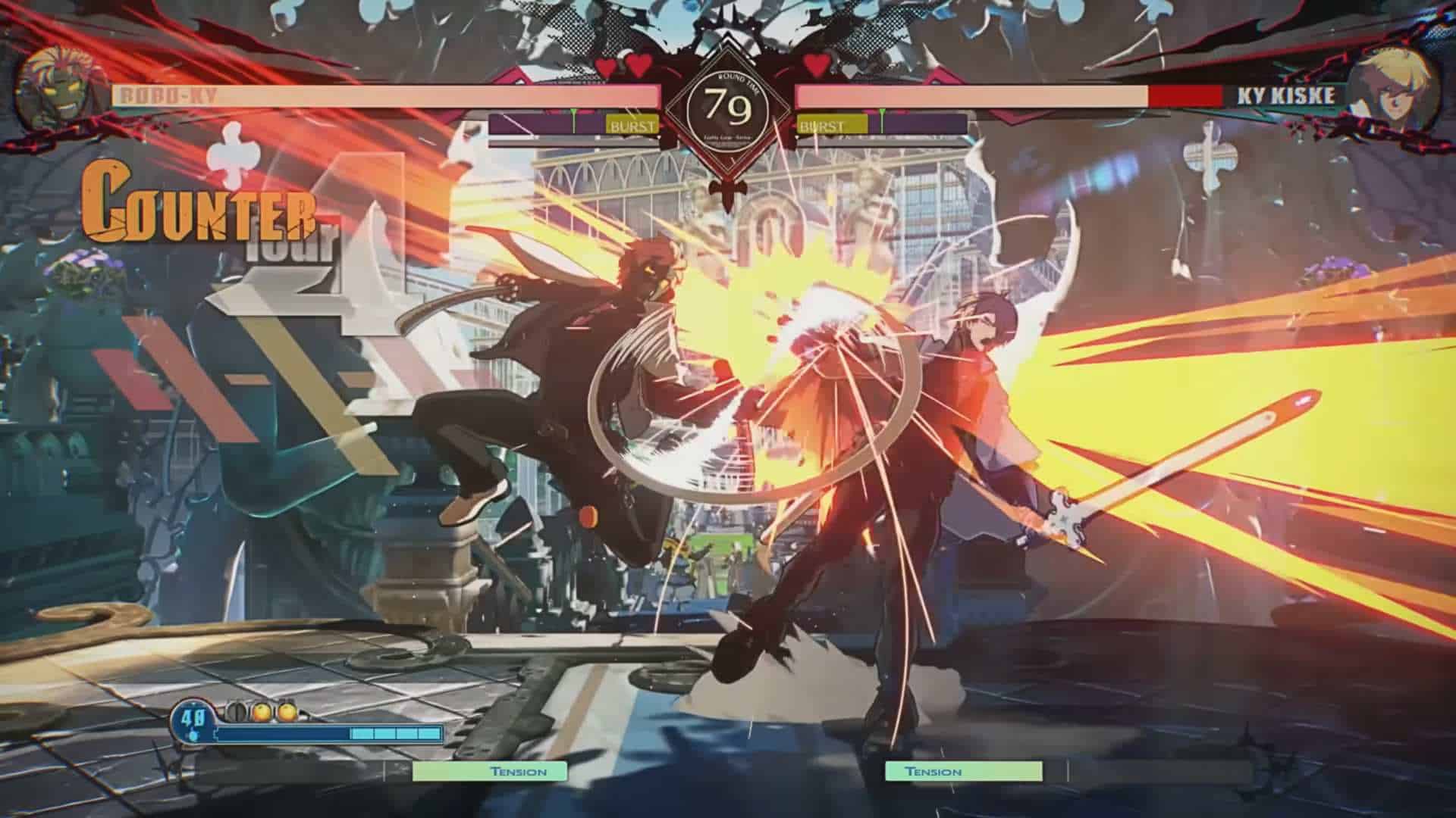 Guilty Gear -Strive- Starter Guide - Robo-Ky 0-15 screenshot | The Outerhaven Robo-Ky using Electric Gauge in Guilty Gear Strive