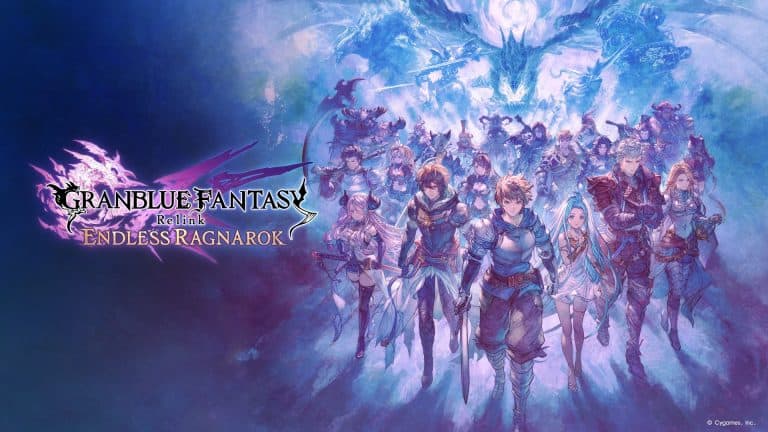 Key art image with the logo for Granblue Fantasy: Relink - Endless Ragnarok