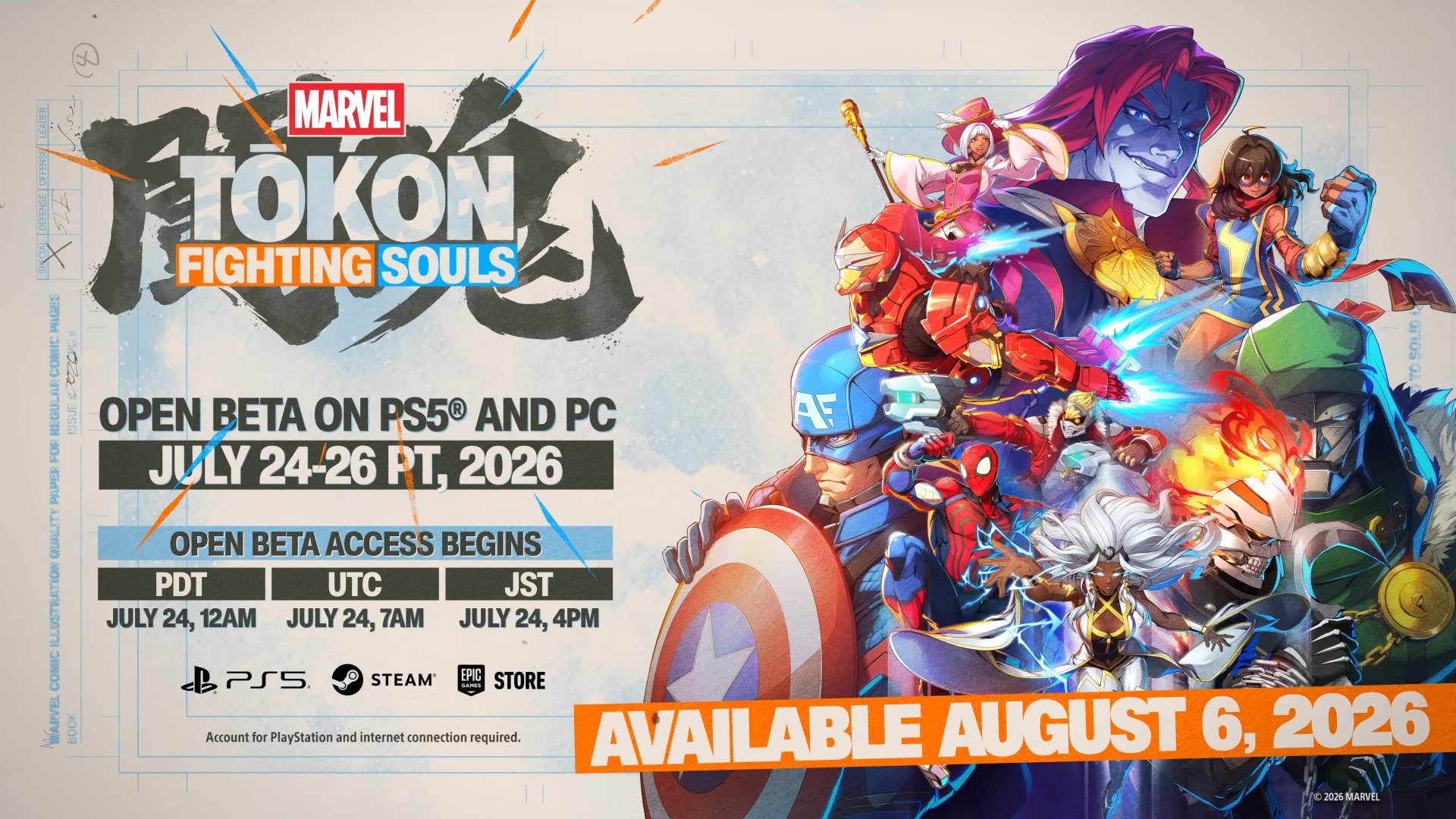 MARVEL Tōkon_ Fighting Souls _ Open Beta dates | The Outerhaven MARVEL Tōkon_ Fighting Souls _ Open Beta dates