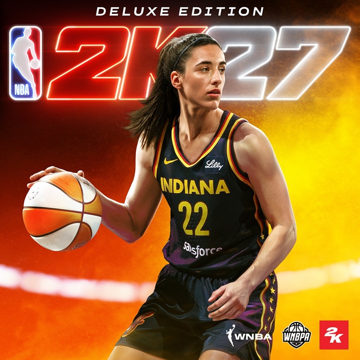 NBA 2K27 Deluxe Edition | The Outerhaven Cover art for NBA 2K23 Deluxe Edition showing a female Indiana Fever player wearing jersey number 22 dribbling a basketball, with NBA/WNBA logos in the background.