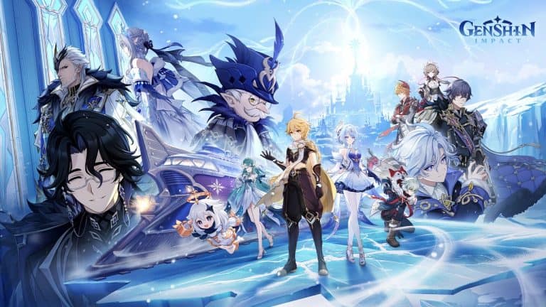 Genshin impact version 7 | The Outerhaven Key art for the next update to Genshin Impact "Everwinter Without Mercy"