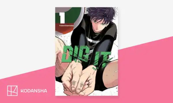dig-itpng | The Outerhaven Manga volume cover titled 'ONE IT' showing a male character reaching forward, close-up of hands; author Yoshidaharu, Kodansha logo in the bottom left.