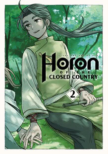 Horon | The Outerhaven Manga cover showing a character with green hair and green clothing sitting in a forest; title text and volume 2 are visible.