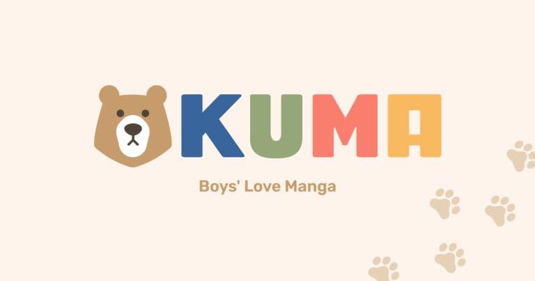 Anime Expo 2026: KUMA Announces License for Mermaid Prince KUMA logo: a bear head icon followed by multicolored letters K U M A and the subtitle “Boys' Love Manga” on a beige background with paw prints.