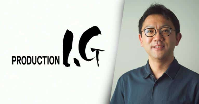 wada | The Outerhaven Portrait of a man wearing glasses beside a white panel with the 'PRODUCTION IG' logo text on the left.