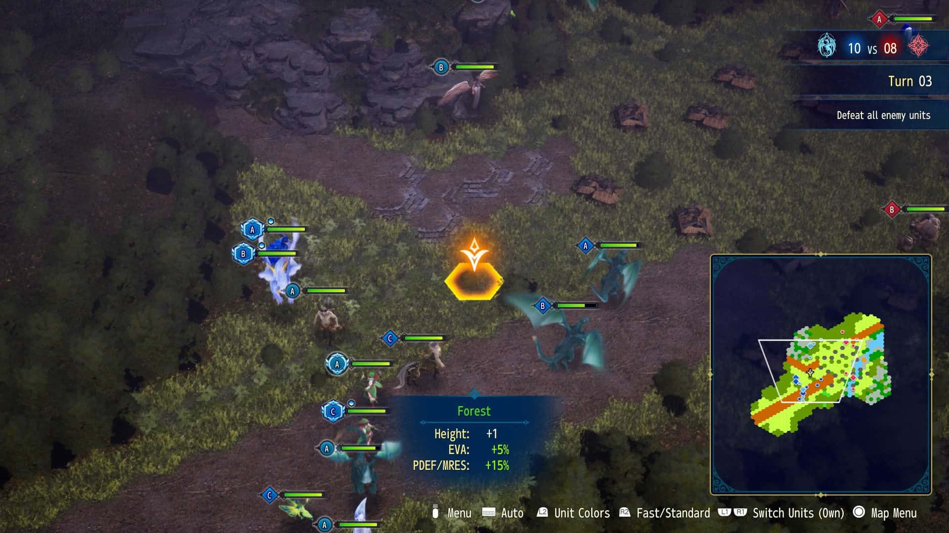 terrain combat brigandine ayss | The Outerhaven Hovering icon over terrain in combat from BRIGANDINE ABYSS