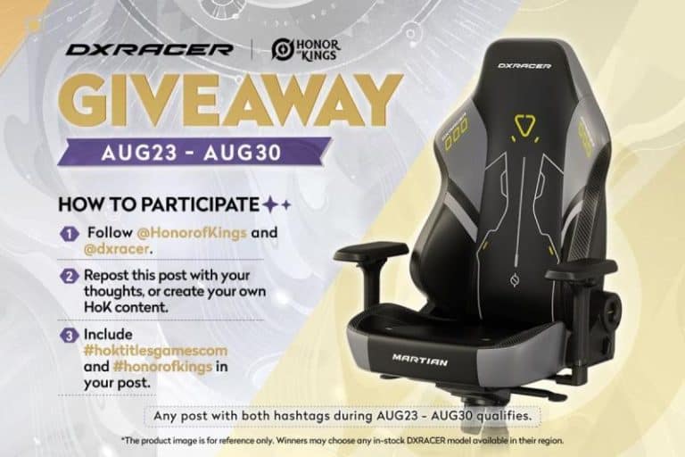 dxracer honor of kings giveaway | The Outerhaven Press image of the DXRacer and Honor of Kings giveaway at gamescom 2026