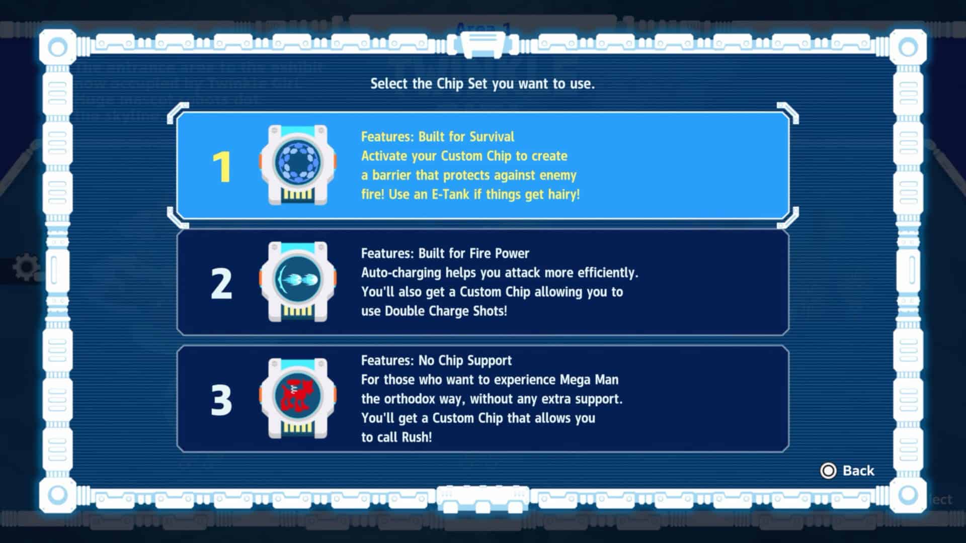 Mega Man Override - Chip selection | The Outerhaven Mega Man: Dual Override - Chip selection