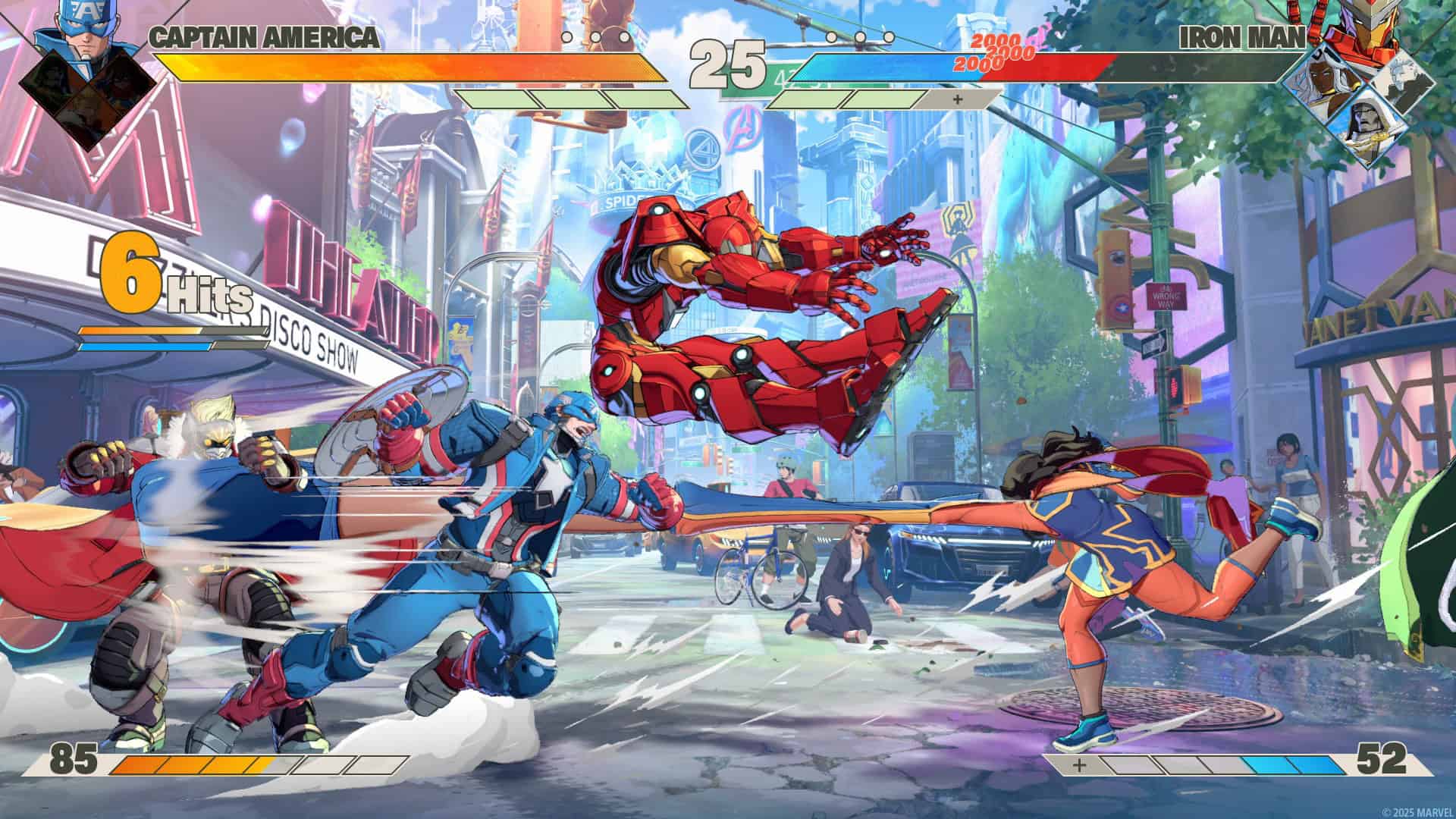 Tokon 04 | The Outerhaven Marvel Tōkon: Fighting Souls gameplay screenshot highlighting its colorful fighting-game presentation