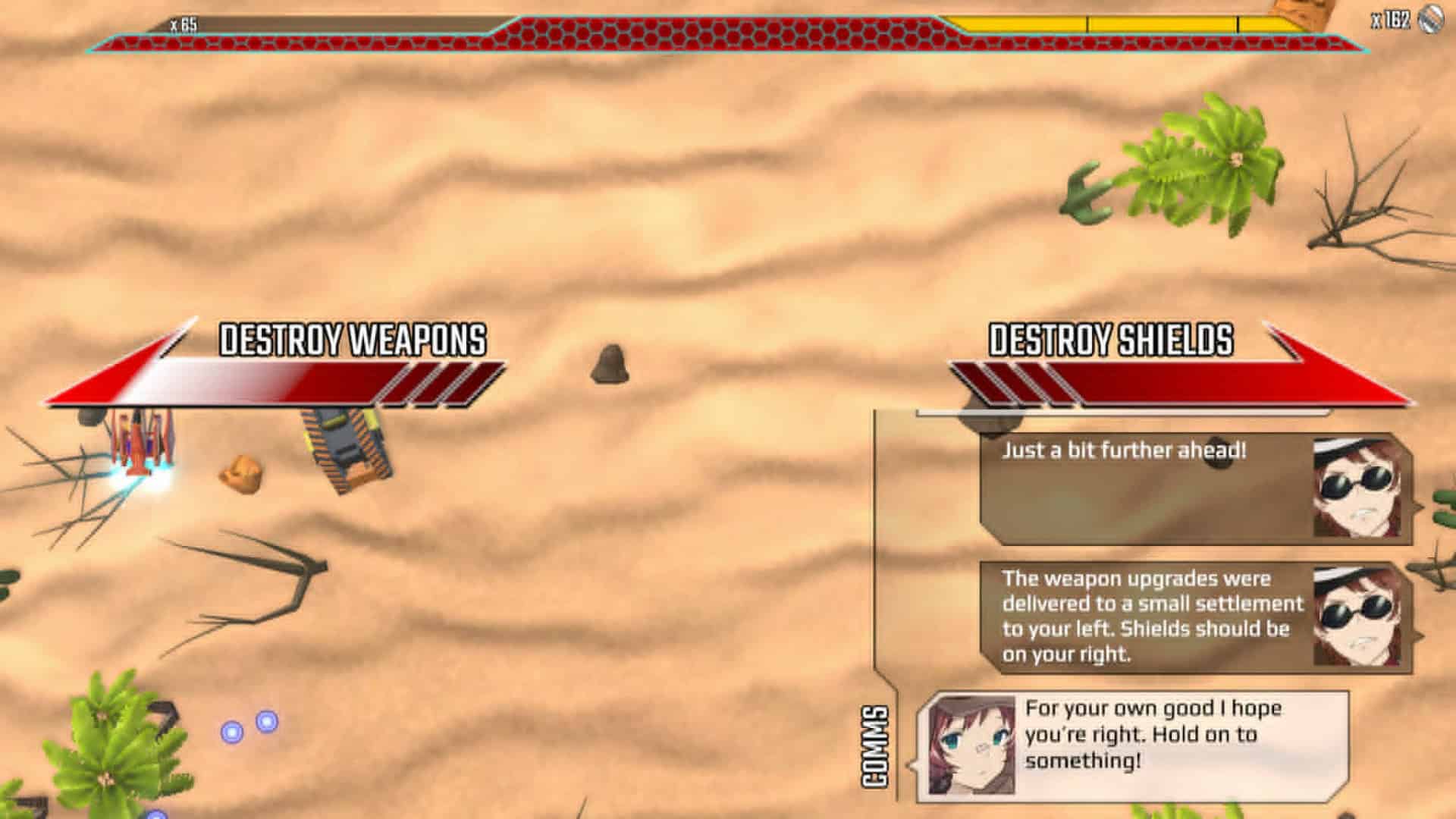 flightpath choice | The Outerhaven Getting the choice between destroying shields or weapons in gameplay from Flightpath: Adventures in Venaris