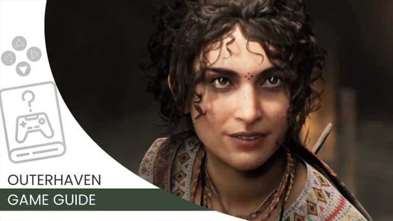 guide for plauge | The Outerhaven Promotional banner for OuterHaven Game Guide showing a woman’s close-up portrait with a decorative left panel and the text OUTERHAVEN GAME GUIDE.