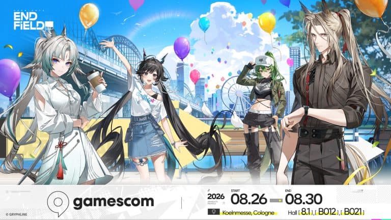 Gamescom 2026 key art celebration of Arknights: Endfield