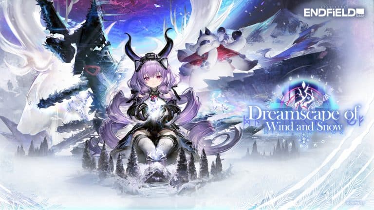 Key art for the "Dreamscape of Wind and Snow" Update of Arknights: Endfield