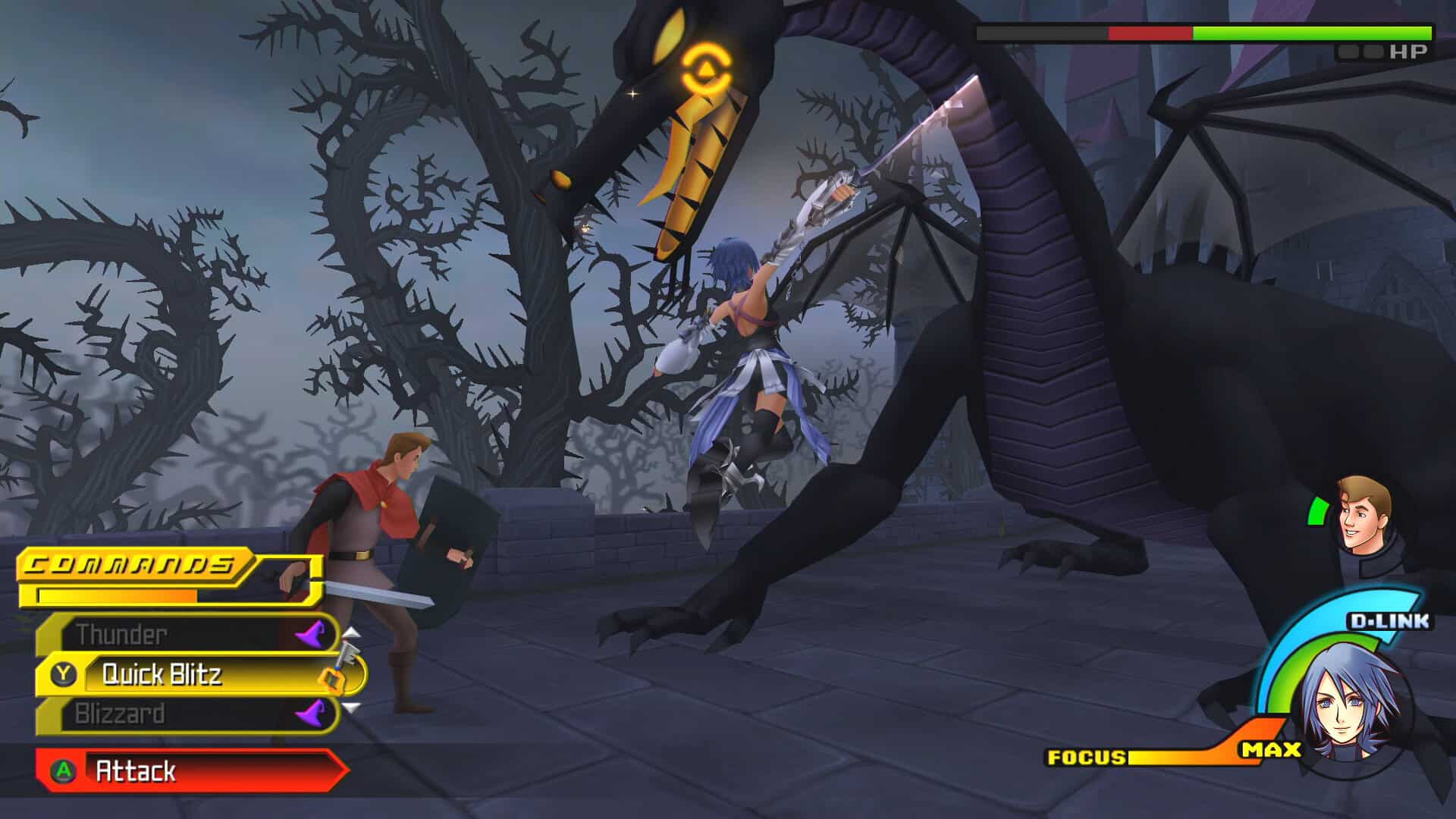 Aqua bbs philip | The Outerhaven Aqua and Phillip fighting dragon Maleficent in Kingdom Hearts Birth by Sleep
