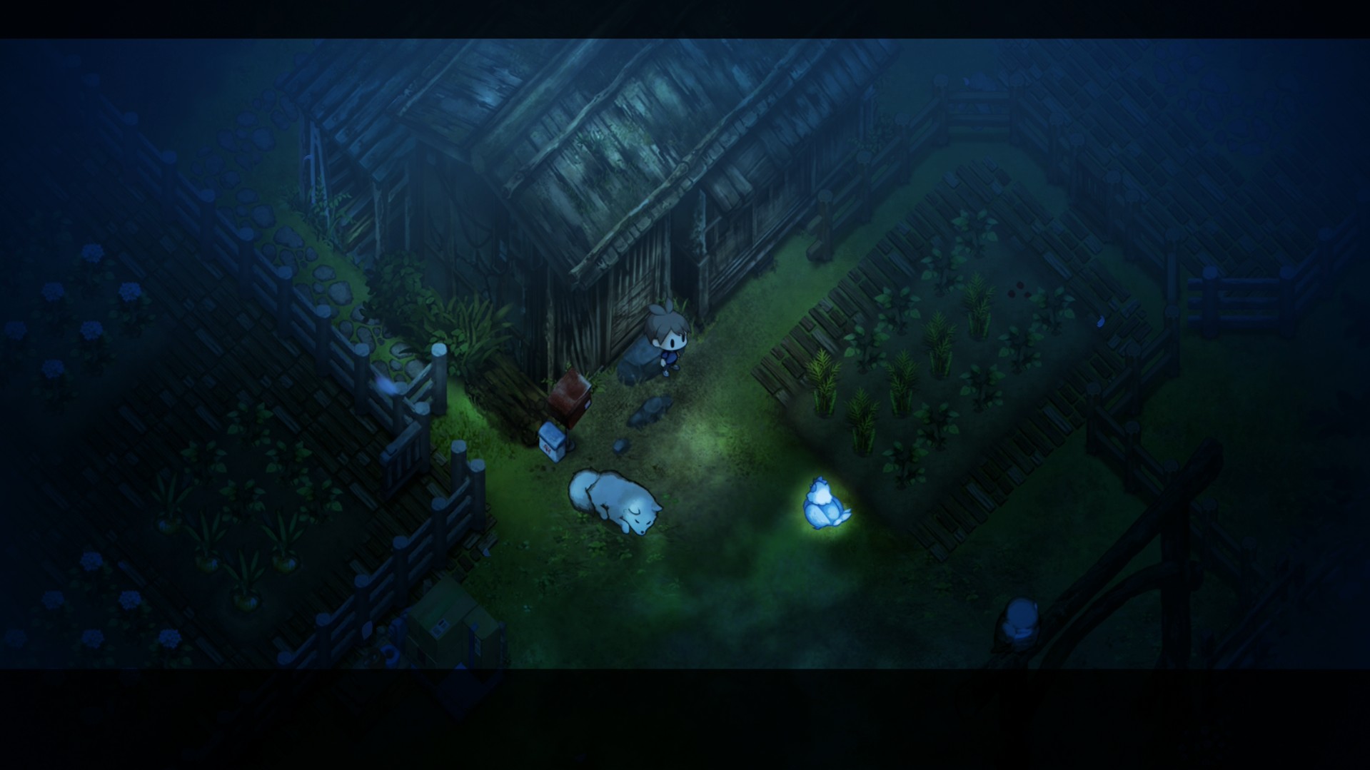VitSGhost | The Outerhaven Screenshot of nighttime from Village in the Shade