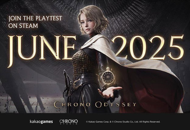 Key art for Chrono Odyssey that announces the Beta in June 2025