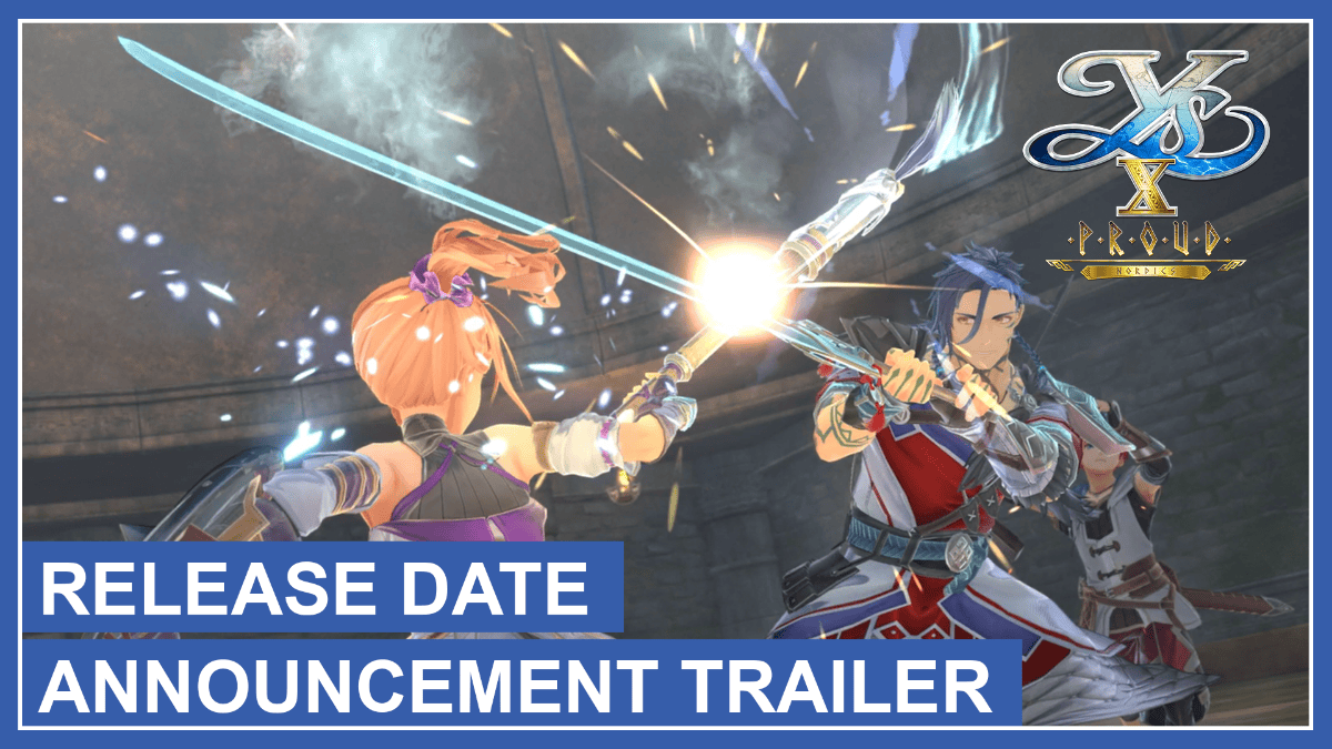 ys x proud nordics announcement | The Outerhaven Youtube thumbnail for release date announcement for Ys X: Proud Nordics