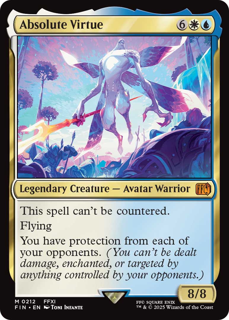 Final Fantasy XI Magic the Gathering Absolute Virtue card