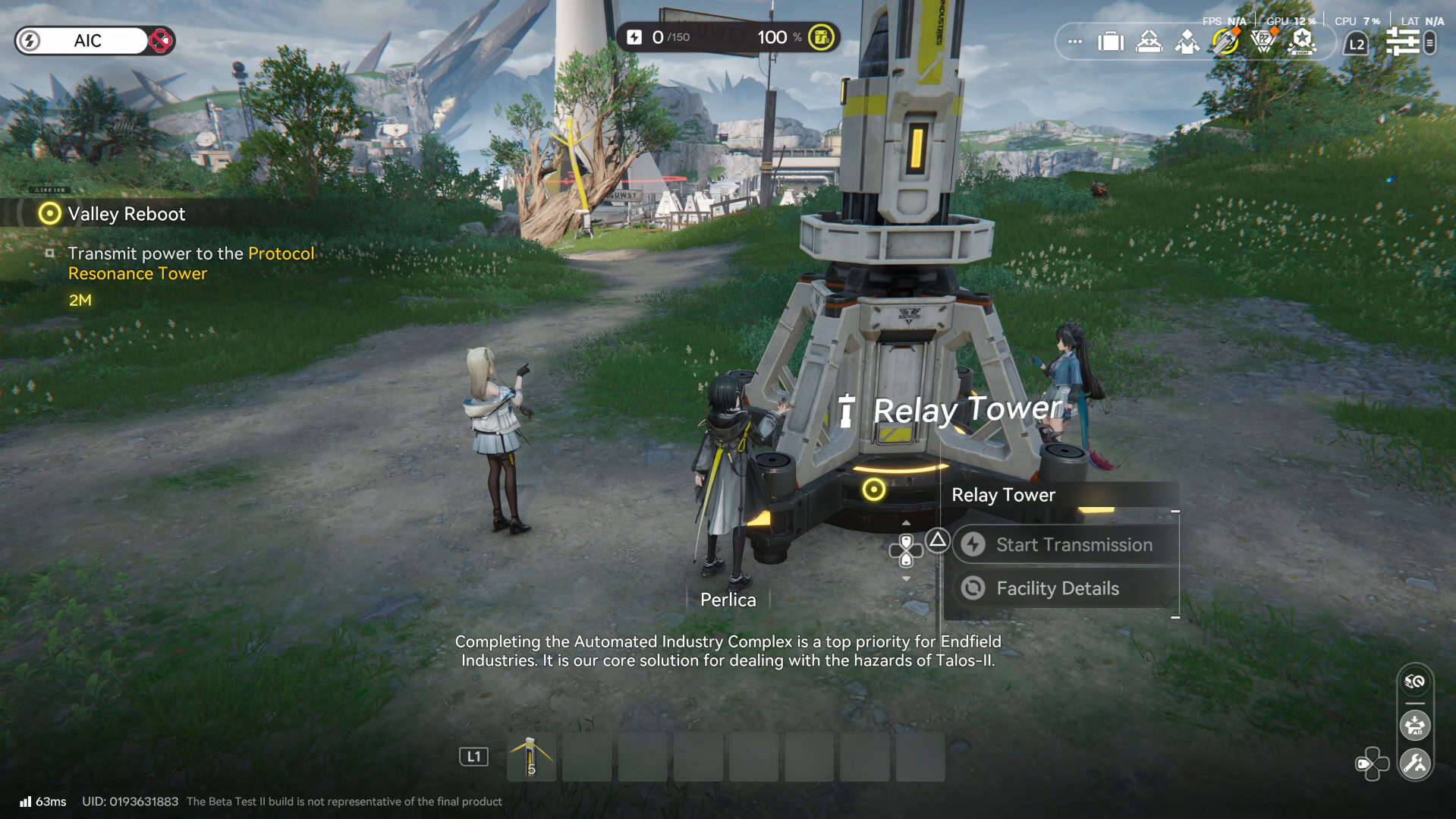 Arknights Endfield Relay Tower | The Outerhaven Base building screenshot of Arknights: Endfield