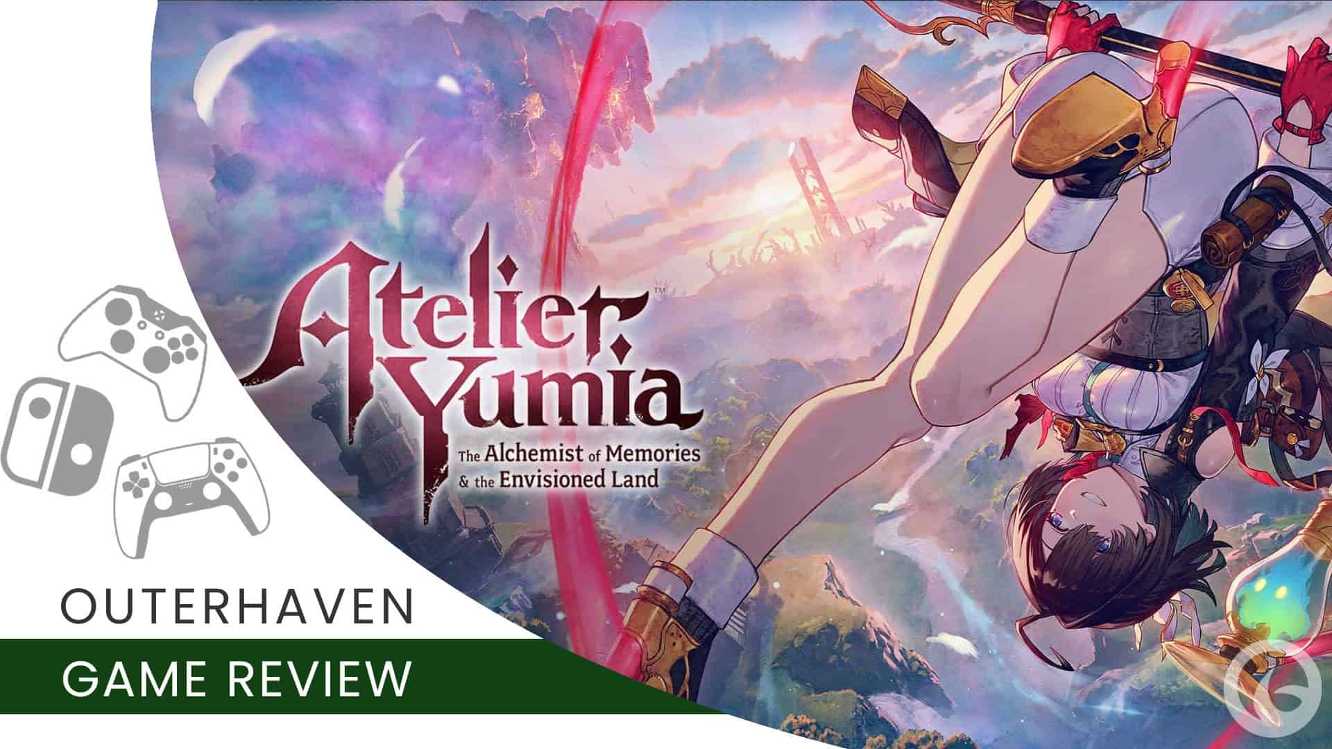 Atelier Yumia The Alchemist of Memories and the Envisioned Land | The Outerhaven Review template covering Atelier Yumia The Alchemist of Memories and the Envisioned Land