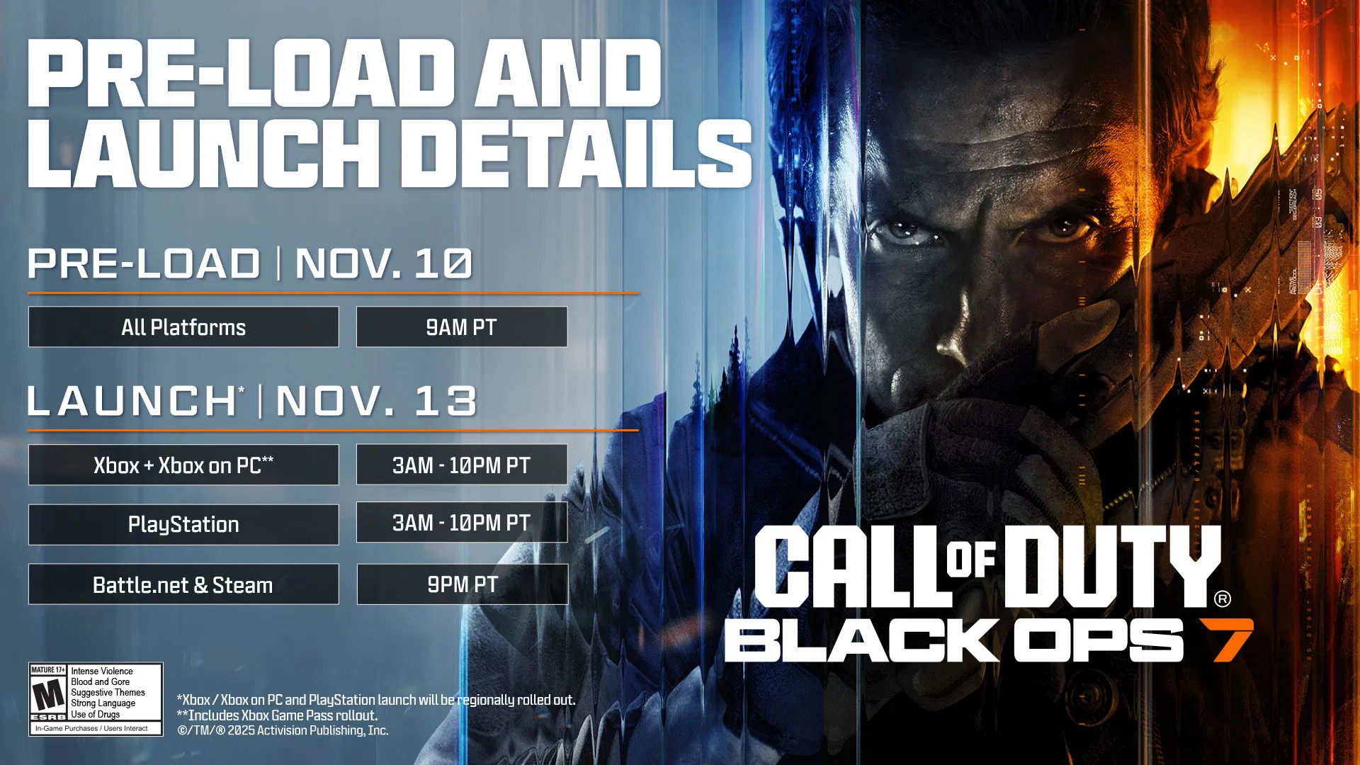 Call of Duty Black Ops 7 Pre-load and Launch Info