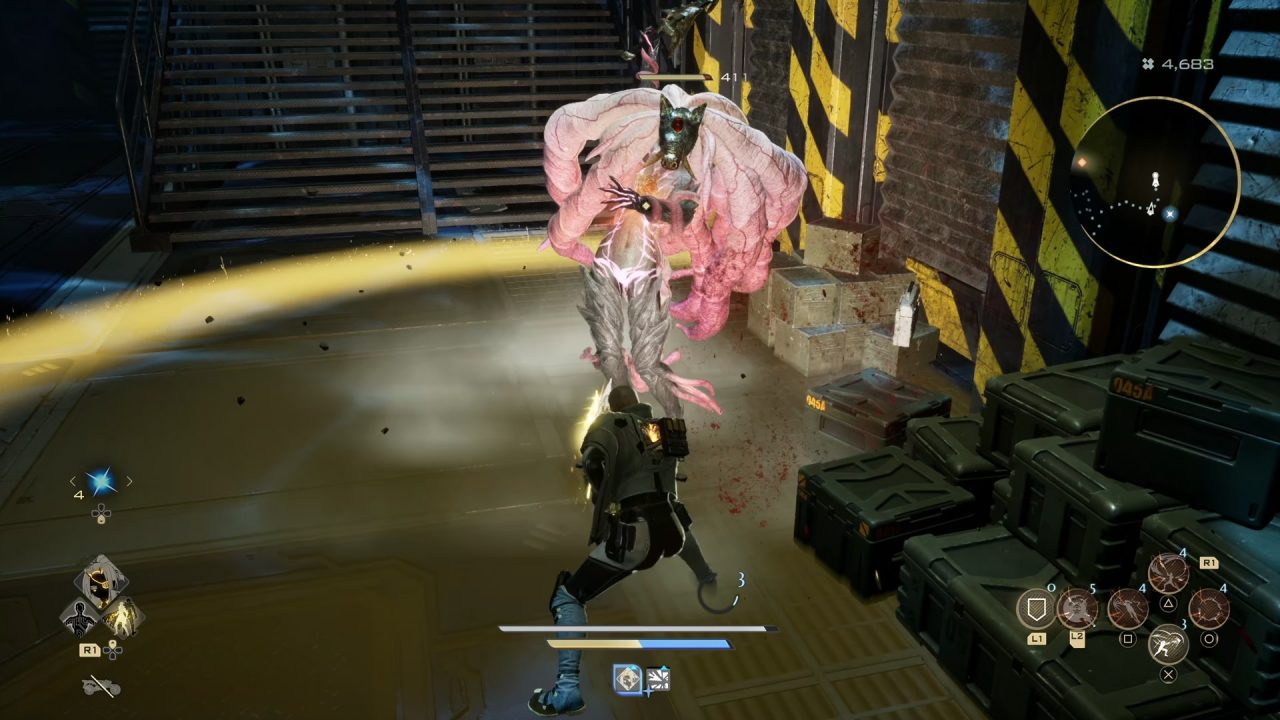 Code Vein II - Fighting an enemy