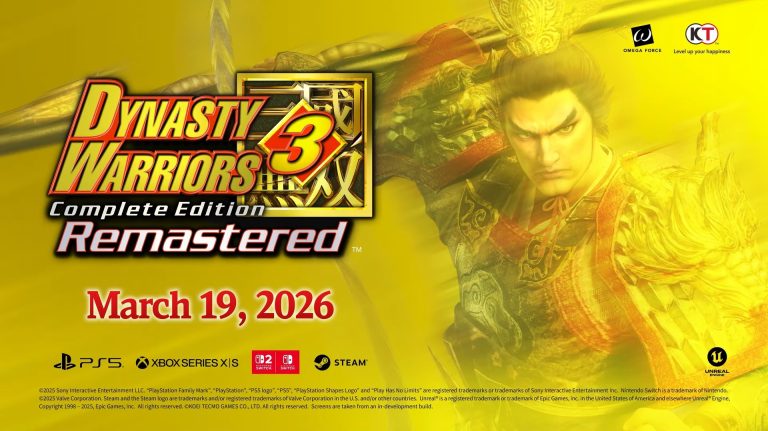 Key art for Dynasty Warriors 3 complete edition Remastered