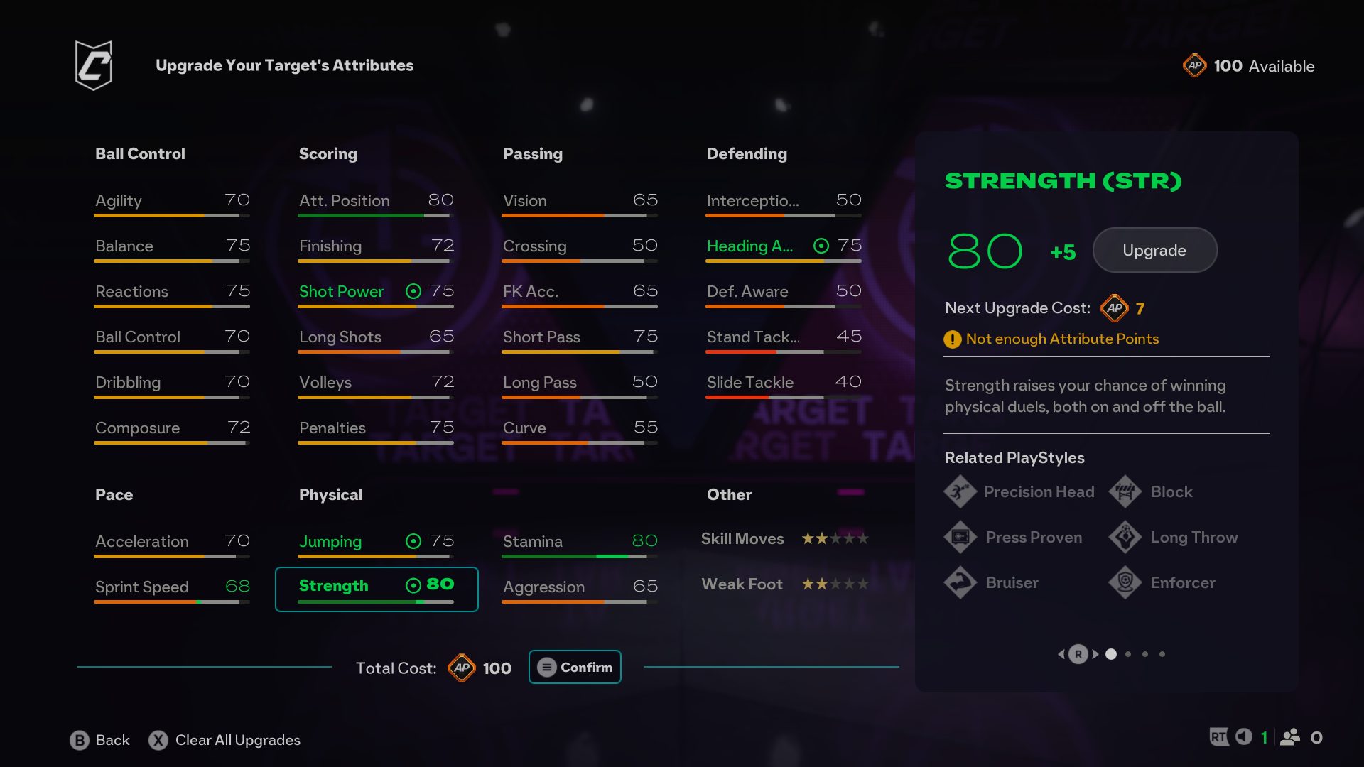 EA Sports FC 26 Clubs Attribute Upgrades