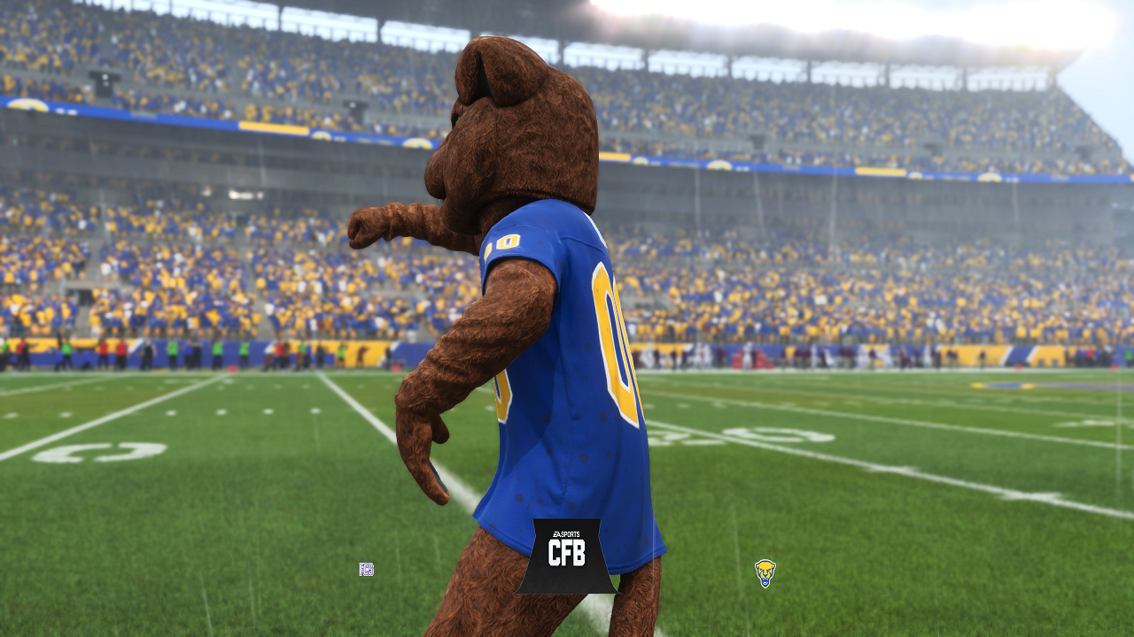 EA SPORTS College Football 26-2025_07_09-12_57_48 | The Outerhaven Pittsburgh Panther Mascot