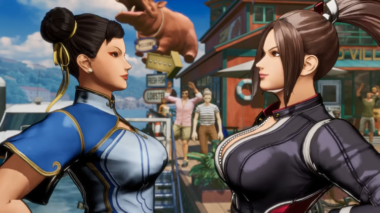 Fatal Fury City of the Wolves Chun Li vs Mai Shiranui