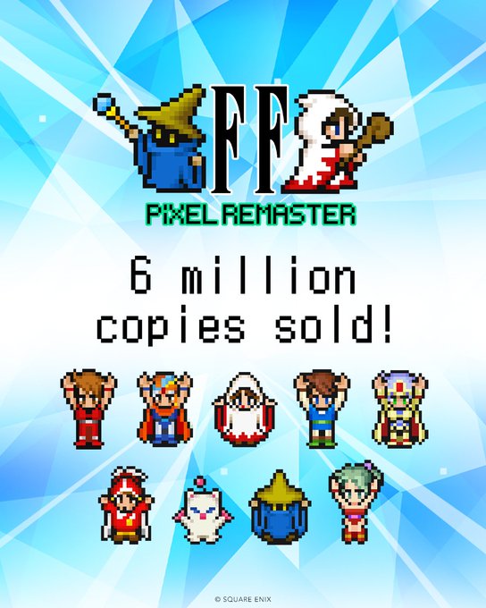 Final Fantasy Pixel Remaster 6 million copies sold Square Enix