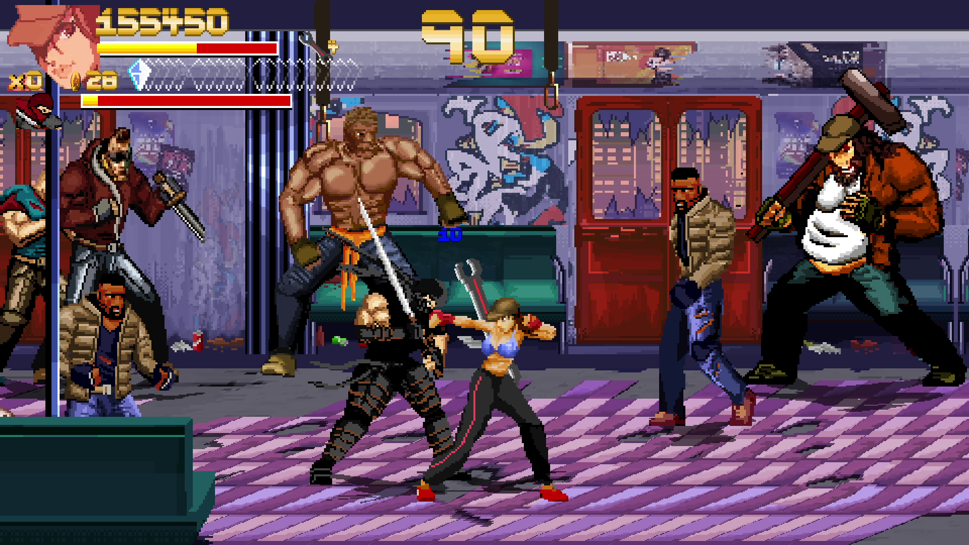 Battle Screenshot with Natasha in Fallen City Brawl