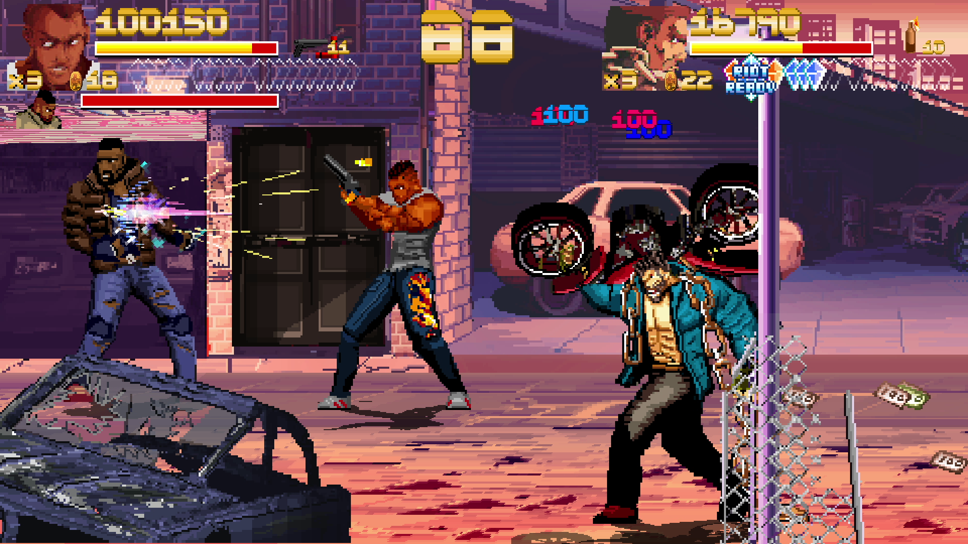 Battle Screenshot with ricco in Fallen City Brawl
