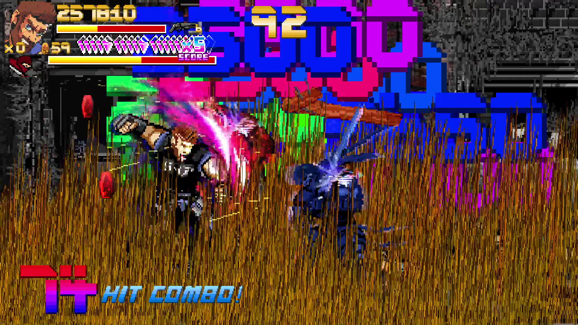 Combo screen in Fallen City Brawl