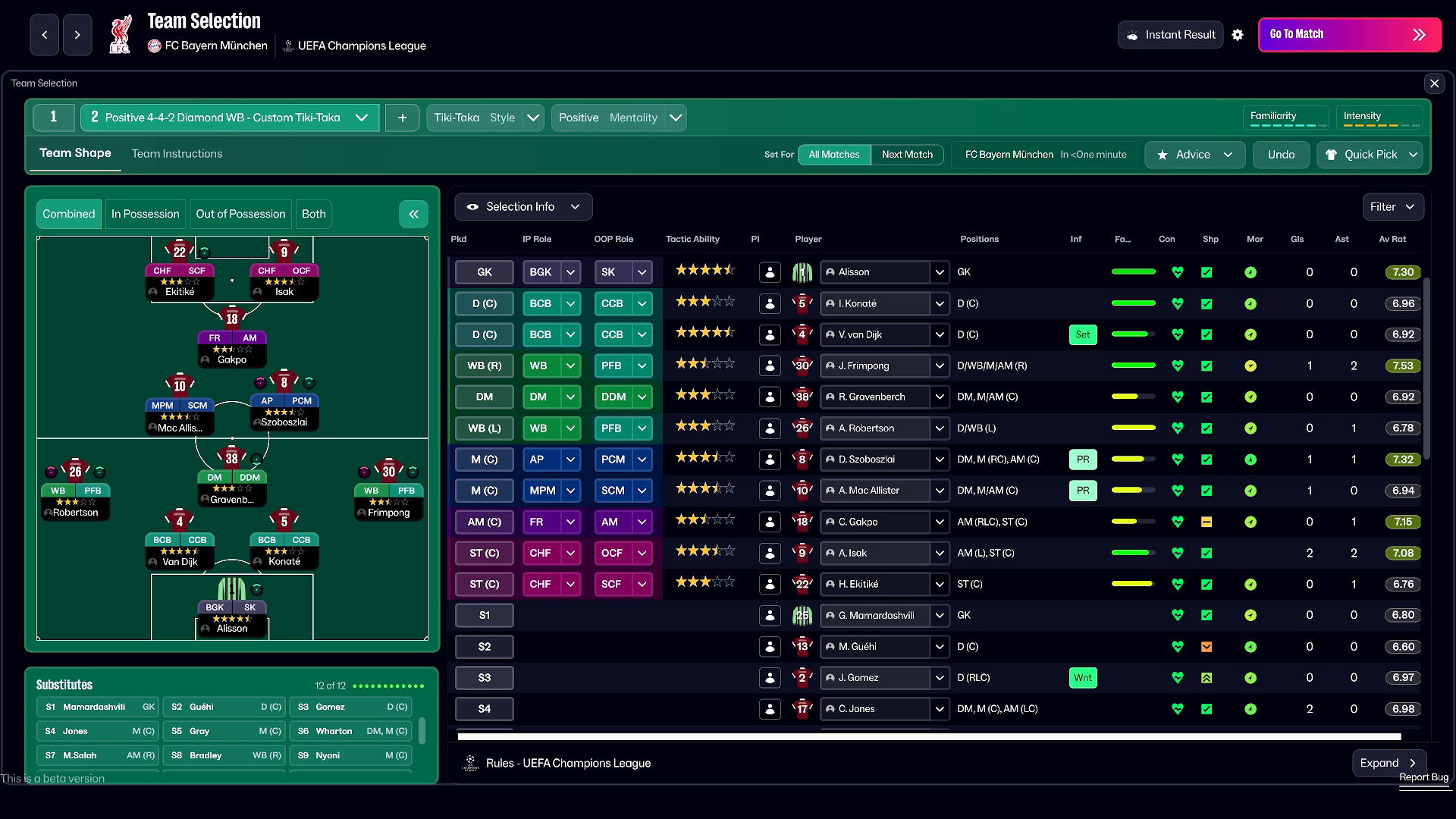 Football Manager 26 Team Selection