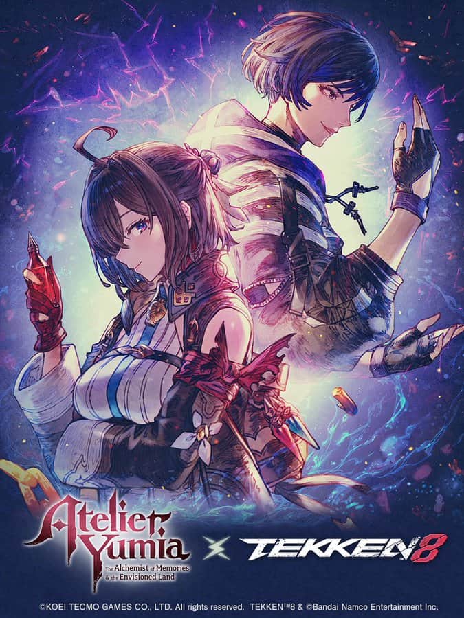 Atelier Yumia Tekken 8 | The Outerhaven Yumia from Atelier Yumia The Alchemist of Memories & The Envisioned Land and Reina from Tekken 8 next to each other