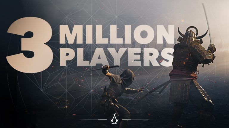 Assassin's Creed Shadows Milestone picture for 3 million players.