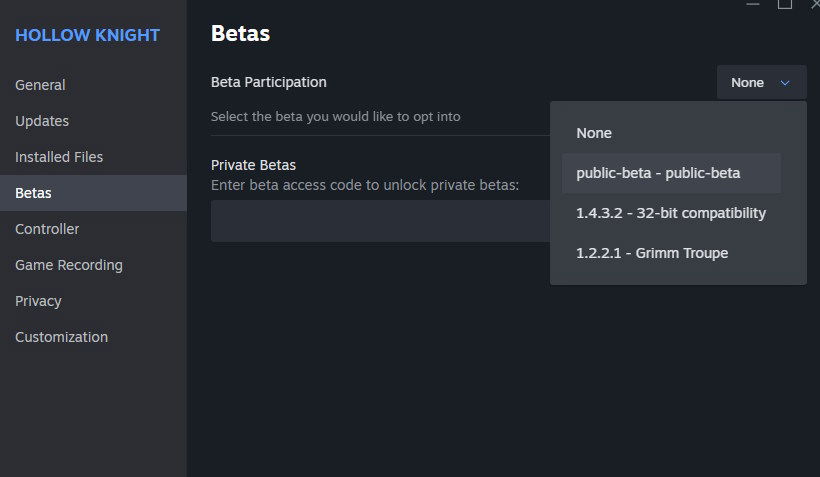 Hollow Knight PC Public-Beta 12-15-2025