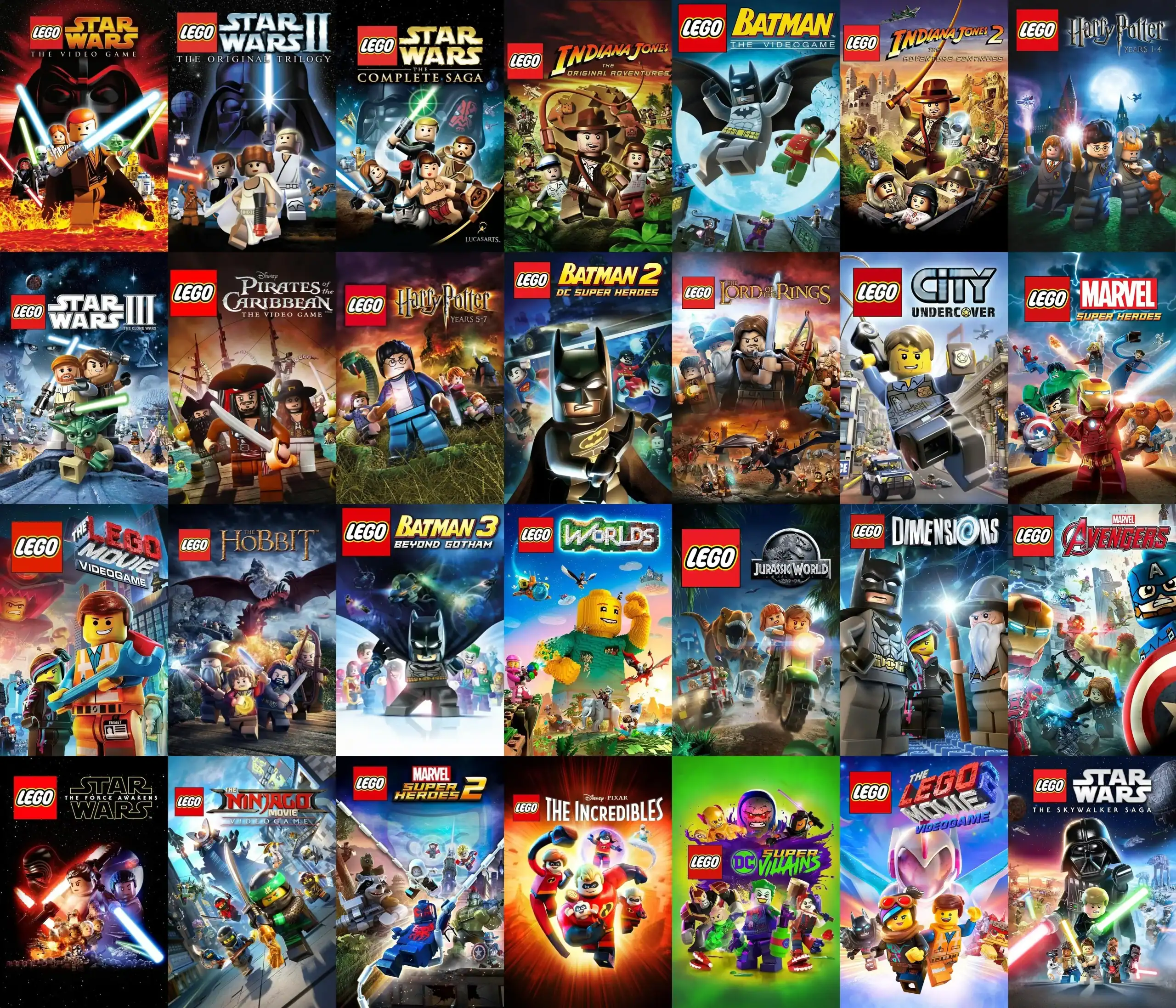 Lego game display | The Outerhaven Plethora of Lego Games