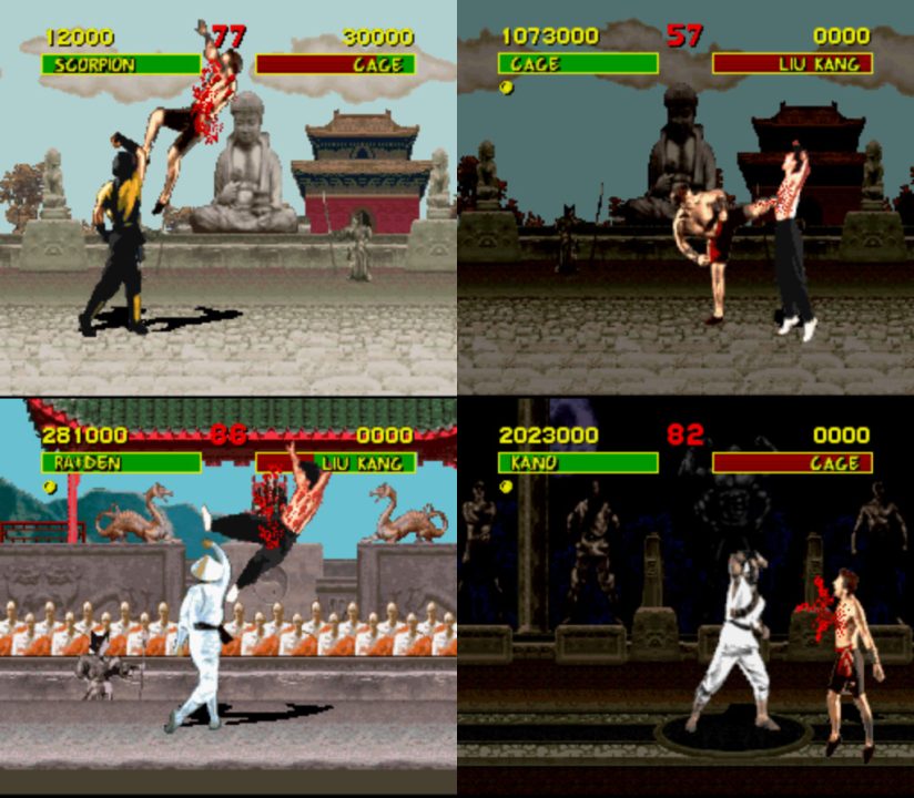 <em>Mortal Kombat</em> SNES version with blood