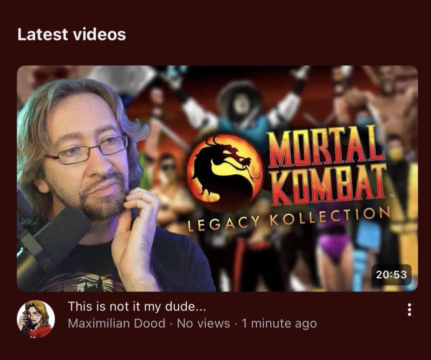 Maximilian - People need to stop using this guy as the be-all-end-all of fighting games