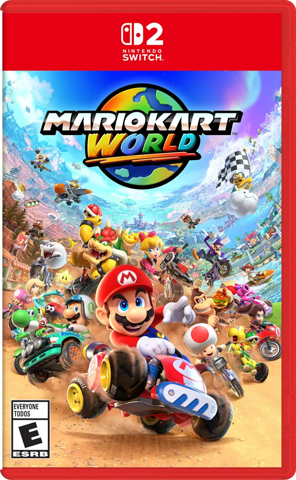 Mario_Kart_World_Boxart | The Outerhaven Nintendo Switch 2 game box for Mario Kart World