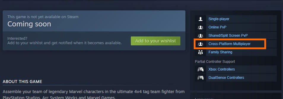 Marvel Tokon Fighting Souls confirmed steam