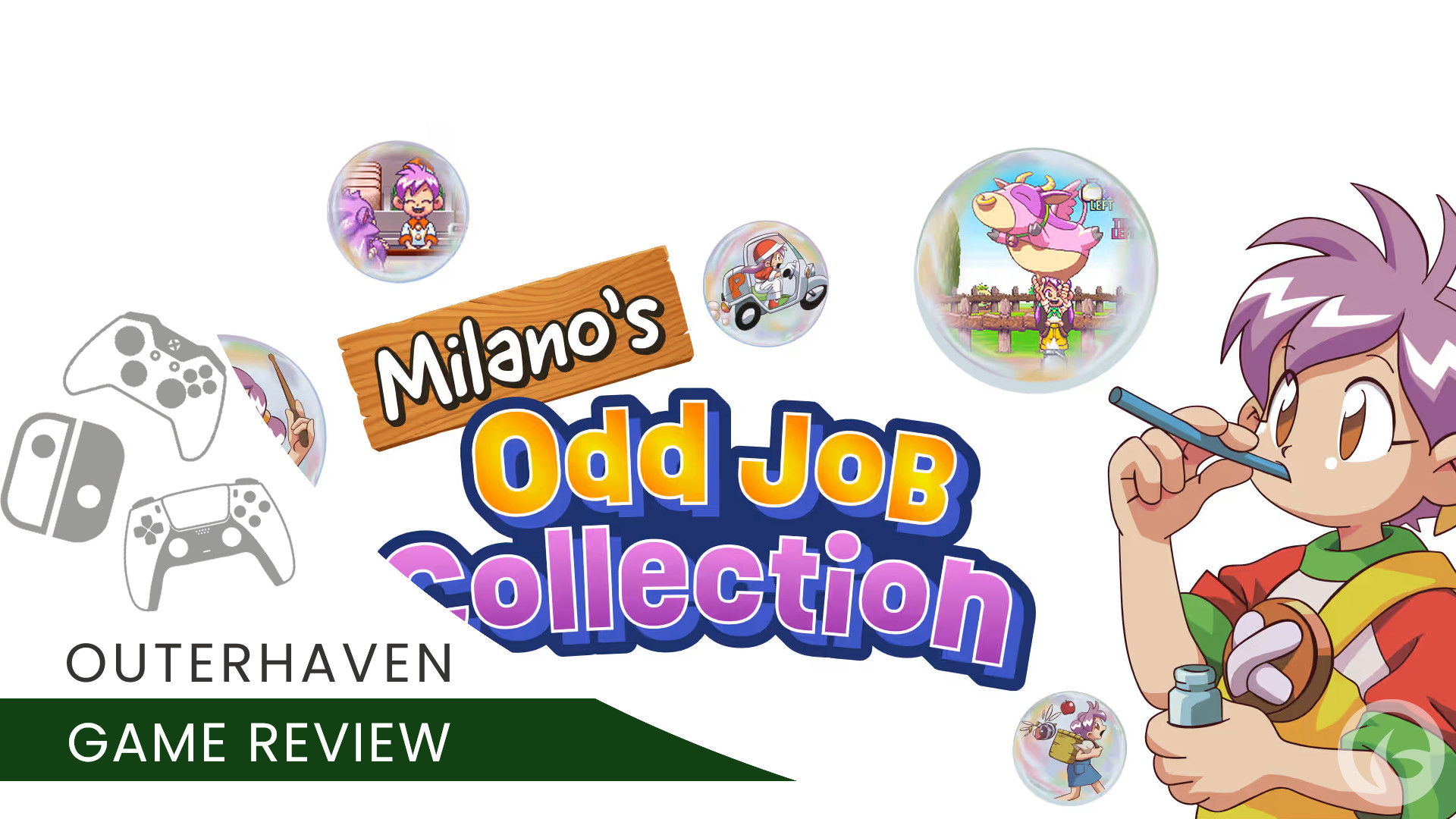 Video Game Review Template for Milano's Odd Job Collection