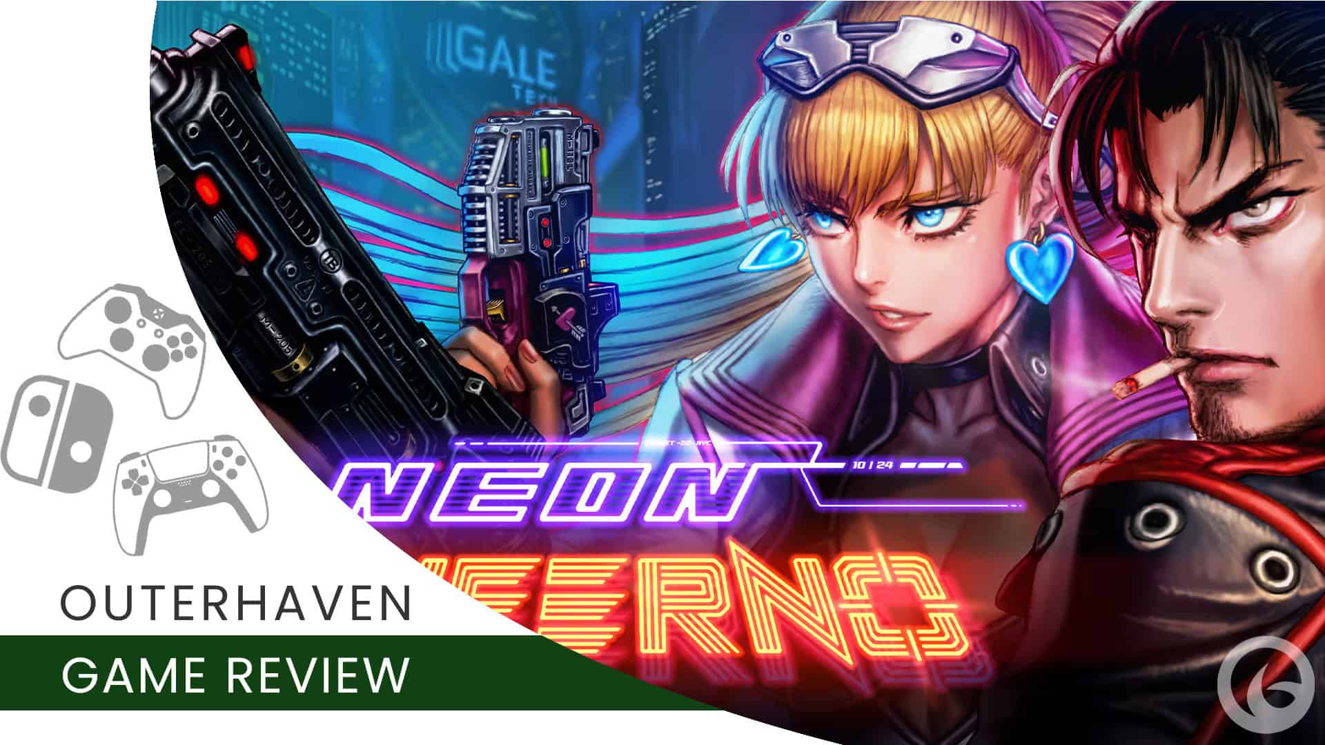 Video Game review template for Neon Inferno
