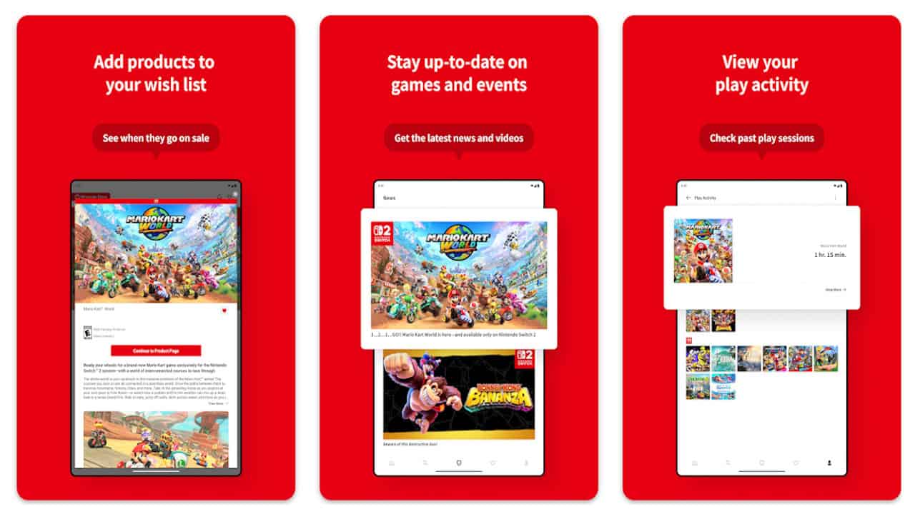 Nintendo Activity Tracker Screenshot | The Outerhaven Nintendo Activity Tracker Screenshot